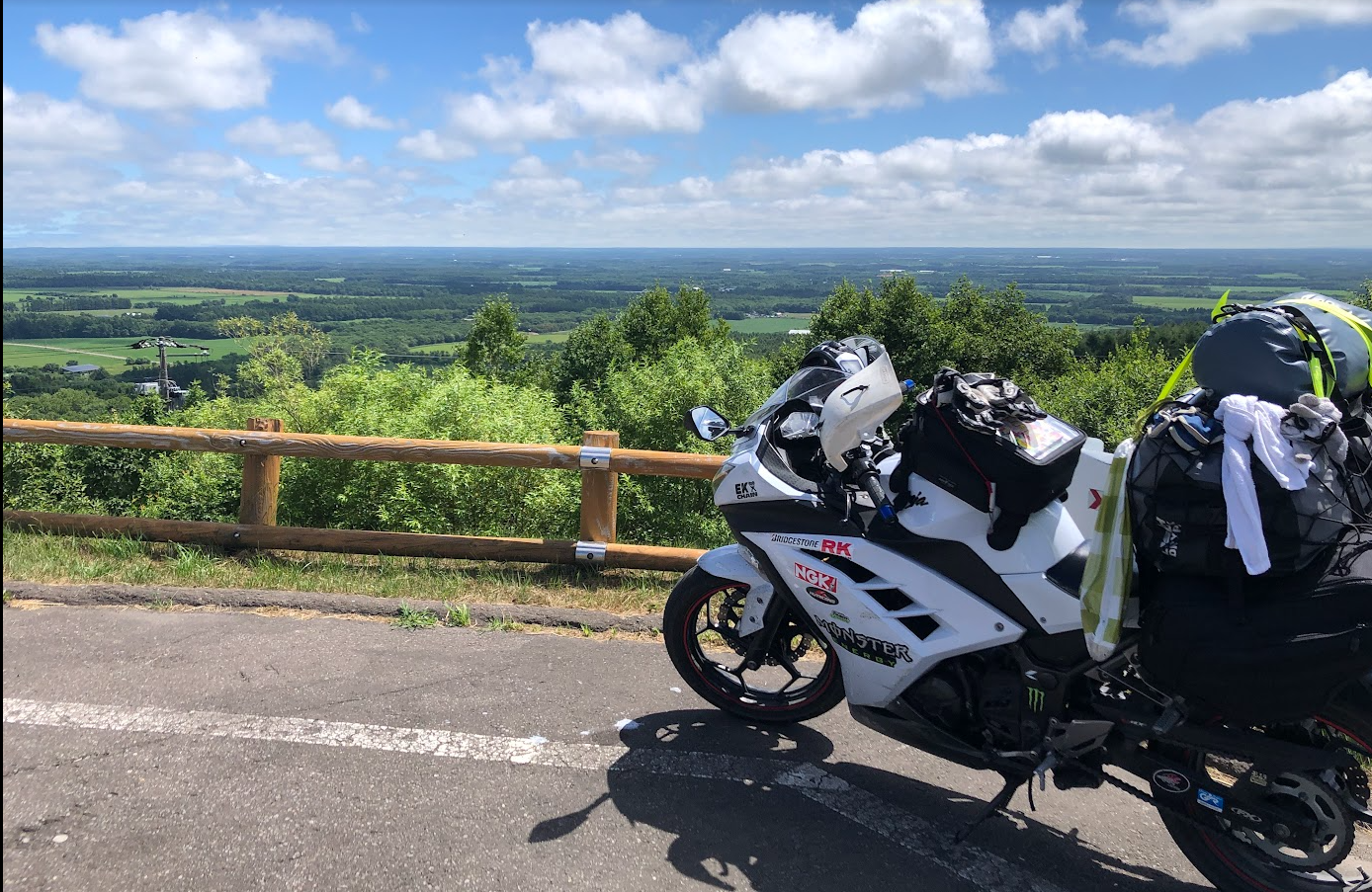 ニンジャ250　ツーリング