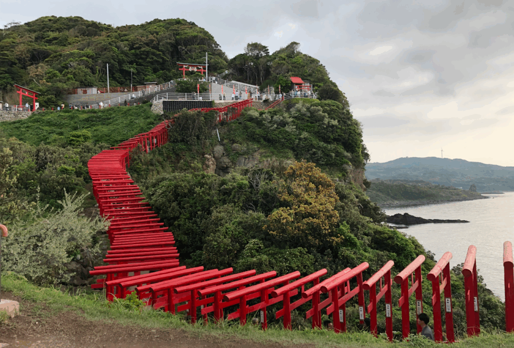 バイク 元乃隅神社