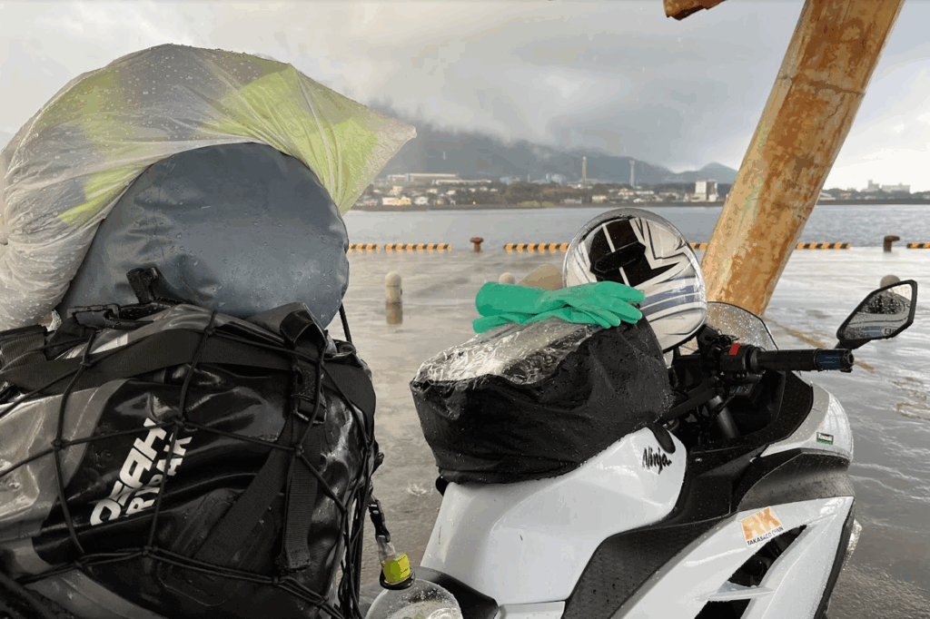 ツーリング　雨対策