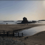 東北　ツーリング　忽来海岸