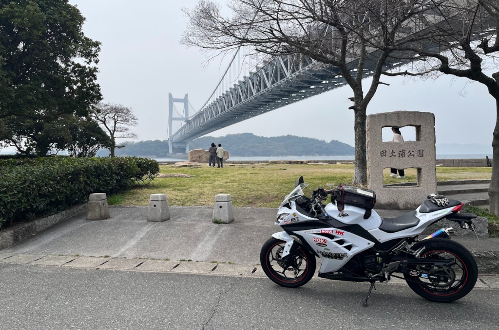 田土浦公園　バイク